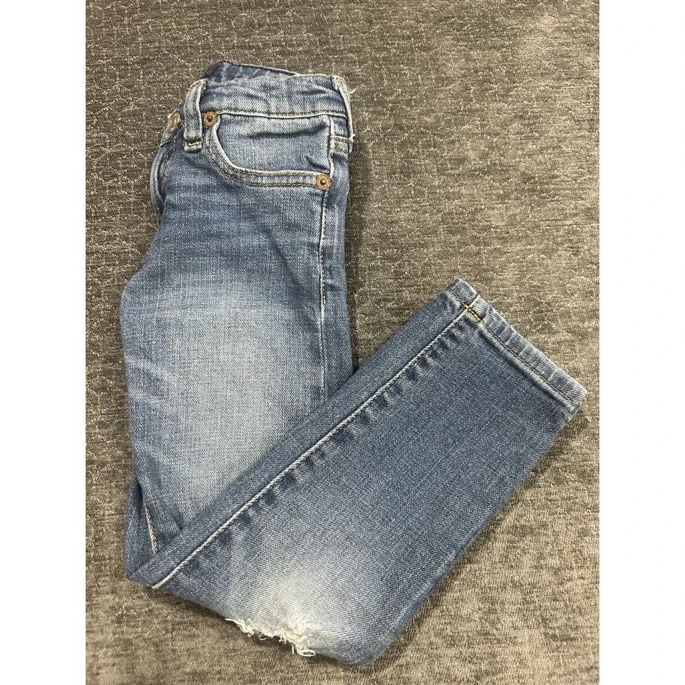 Polo Ralph Lauren 4T Sullivan Slim Jeans Distressed Blue Stretch Denim